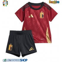 Maglie da calcio Belgio Prima Maglia Bambino Europei 2024 Manica Corta (+ Pantaloni corti)